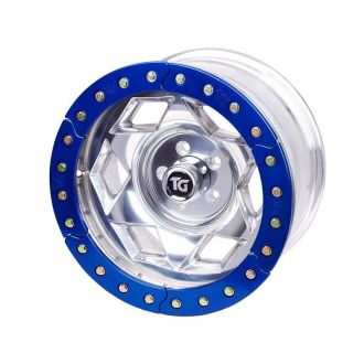 17" Aluminum Beadloclk Wheel, (5 on 5.50" w 3.75" BS), Polished Segmented Ring