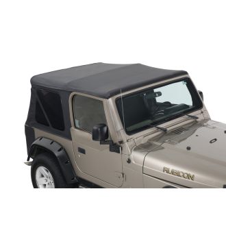 OVS Replacement Soft Top Without Upper Doors - Black Diamond - TJ
