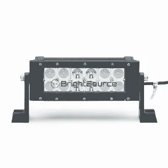 Brightsource Light Bar Econo Straight 2 row City Series 8in Flood/Spot w/12 x 1.5w Osram LEDs 6000K 18W