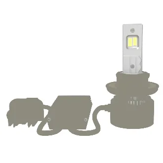 Brightsource Head Light Bulb Kit LED w/Fan Base - 2pc (Universal)